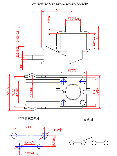 KA610A-1L6x6x7.5:KA610A-1L6x6x7.5 tech img